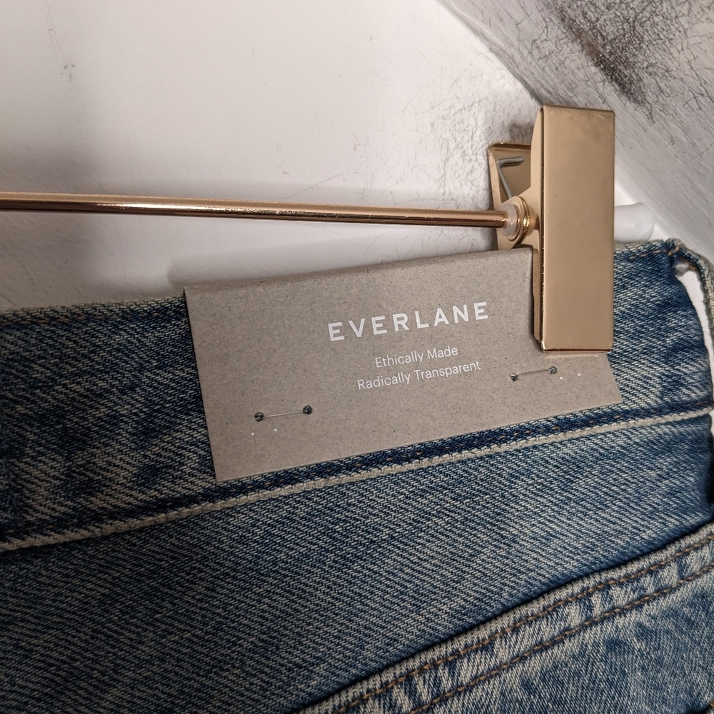 EVERLANE The '90s Way High Jean Organic Cotton Rigid NEW Size 23 Long Tall - Picture 4 of 9
